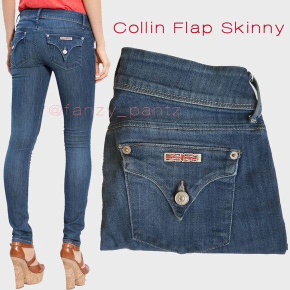 hudson flap pocket skinny jeans